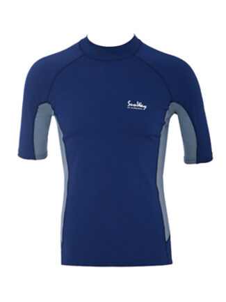 Men's Navy and Gray UV Rash Guard – 6063