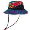 Wide-brimmed hat Colorful zebra texture