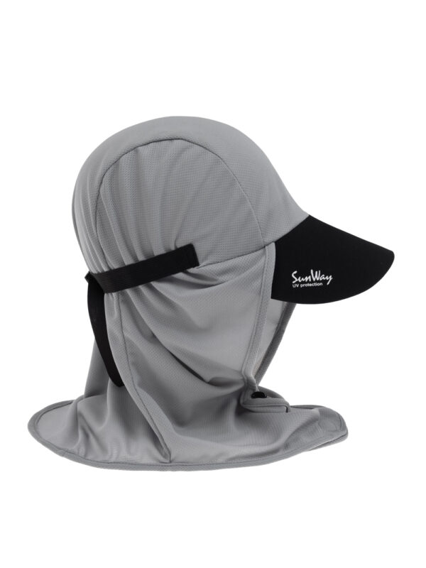 Grey Legionnaire hat with protection for neck and face SunWay