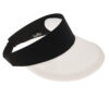Open visor cap with protective layer against sweat