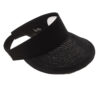 Black tennis visor