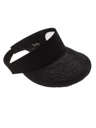 Black tennis visor