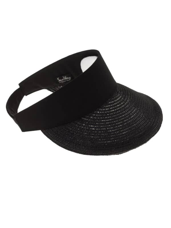 Black tennis visor