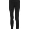 Tights in a long, shapely swimsuit with side pockets