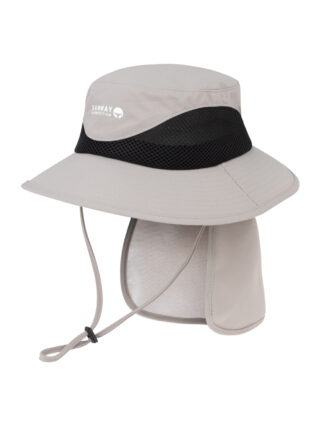 Wide-brimmed hat with folding insert for the back of the neck