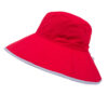 Women's double-sided hat red gray
