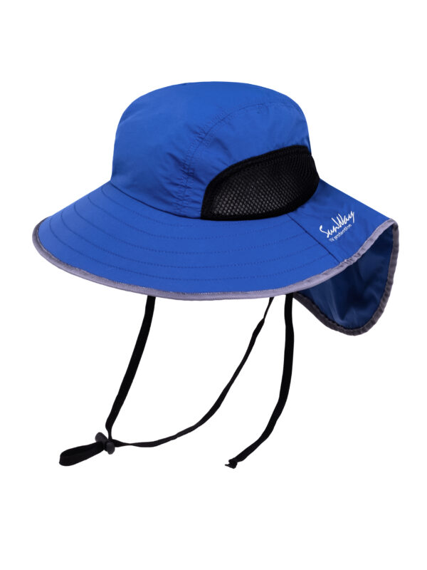 Wide-brimmed cap Steel Blue