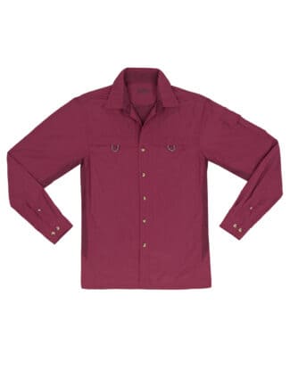 Long-Sleeve UV Outdoor Shirt – Burgundy
