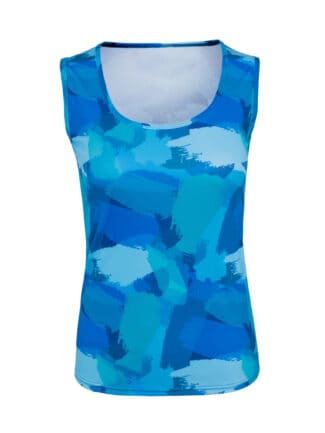 Women's bluish swimsuit tank top