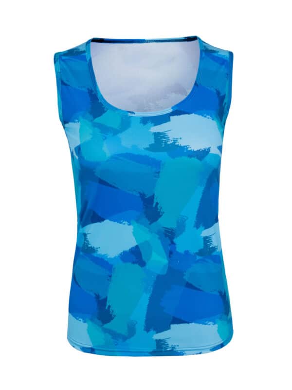 Women's bluish swimsuit tank top