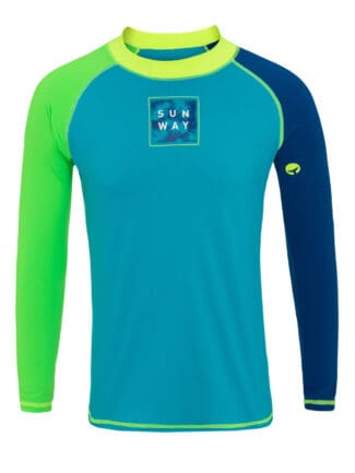 Men's Swimsuit Long Swimming Shirt Surfing & Rowing A038