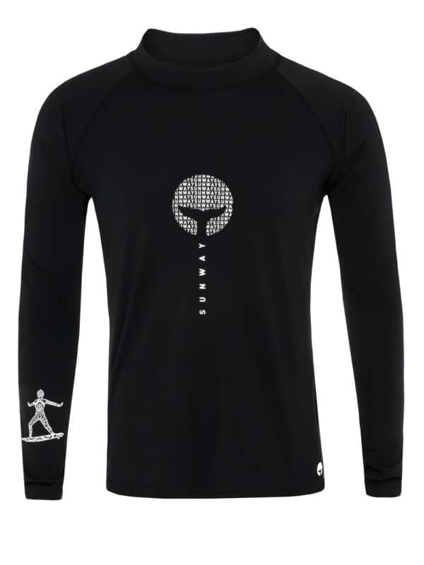 Men's Surf & Swimming Shirt Black 008