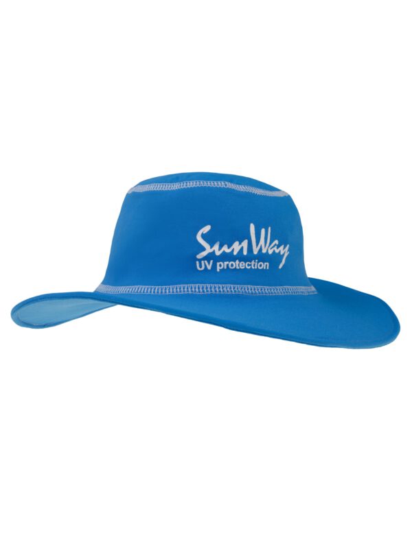 Royal Blue wide-brimmed baby hat