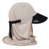 Legionnaire hat with front cloth cover - khaki