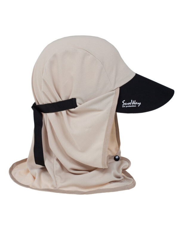 Legionnaire hat with front cloth cover - khaki