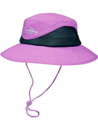 Wide-brimmed hat-safari-purple