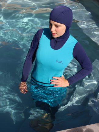 Modest swimsuit with full body cover 9