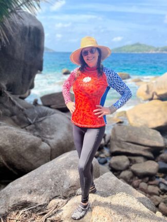Tights of a long swimsuit with side pockets Anat Yahav
