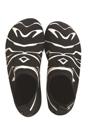 Black neoprene swimshoes for children and adults