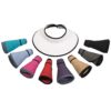 Colorful rolling straw visors for a stylish look