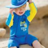 Baby Swimsuit 793C Wide-brimmed Hat for Babies & Kids