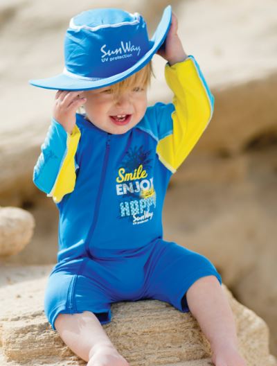 Baby Swimsuit 793C Wide-brimmed Hat for Babies & Kids