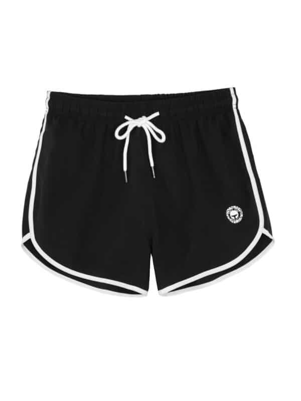 Black and white surf pants for women and girls.