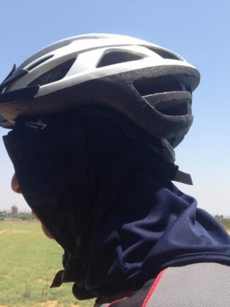 Riding bandana and sun protection head shield under helmet