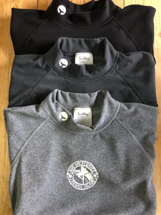 Gray Thermal Lycra Fleece Swim Shirt