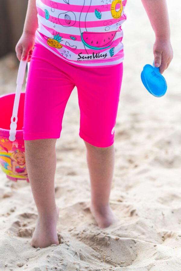 Pink swimsuit pants