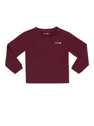 Bamboo burgundy shirt for sun protection for babies and children