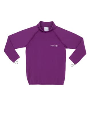 Purple Thermal Swimsuit Shirt for Kids