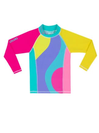 Girls' Swimsuit Shirt Long Sleeve 652