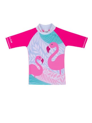 Flamingo swimsuit shirt for SunWay girls