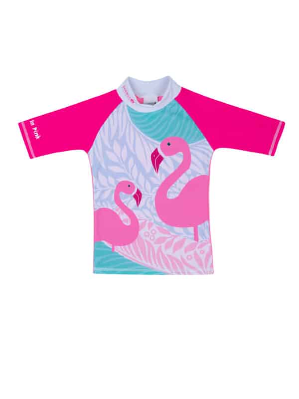 Flamingo swimsuit shirt for SunWay girls
