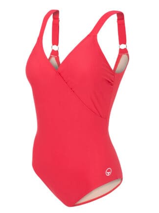 Complete red swimsuit for women