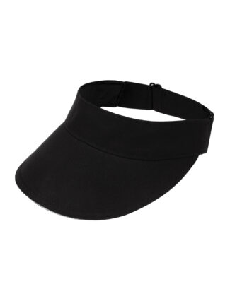 Black sports visor for women