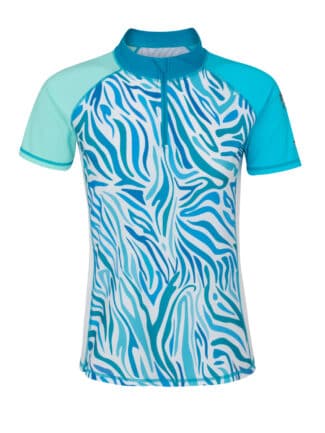 Women's Swimsuit Short Swimsuit Shirt with A056 Zipper